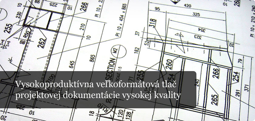 Vysokoproduktívna veľkoformátová tlač projektovej dokumentácie vysokej kvality